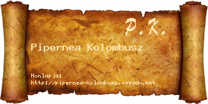 Pipernea Kolombusz névjegykártya